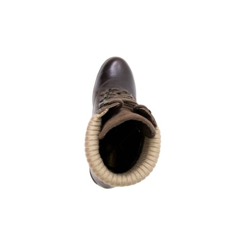 Botin Mujer Piel Moka Verdetabaco   Manolo 216