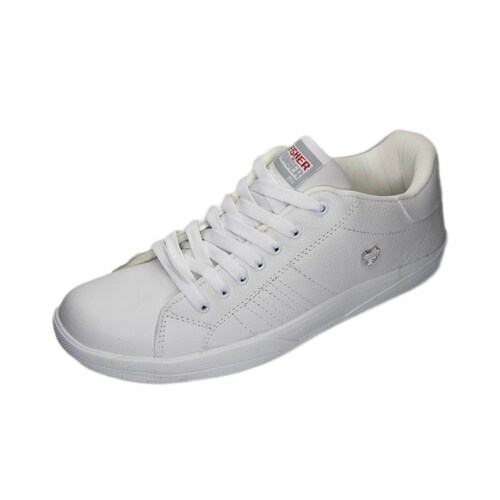 Tenis Escolar Piel Blanco Fisher Yonger   Manolo 85