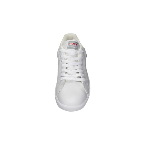 Tenis Escolar Piel Blanco Fisher Yonger   Manolo 85