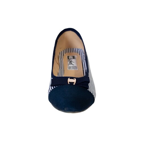 Balerina Mujer Rayas Marino Blanco Michel   Manolo 108 1 2