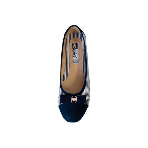 Balerina Mujer Rayas Marino Blanco Michel   Manolo 108 1 2