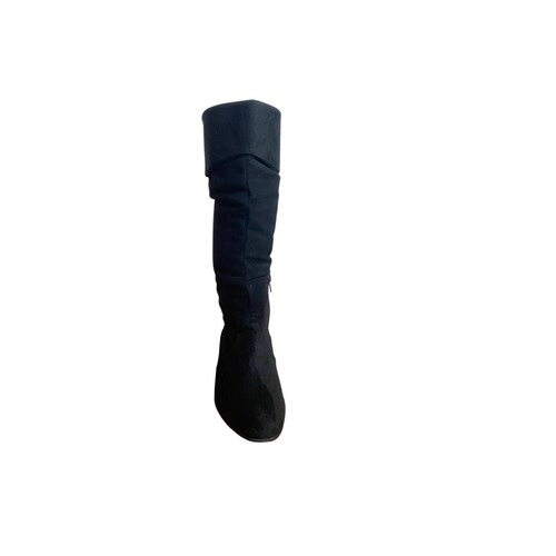 Bota Sin Tacón Nobuck Negro D Marco   Manolo 245X