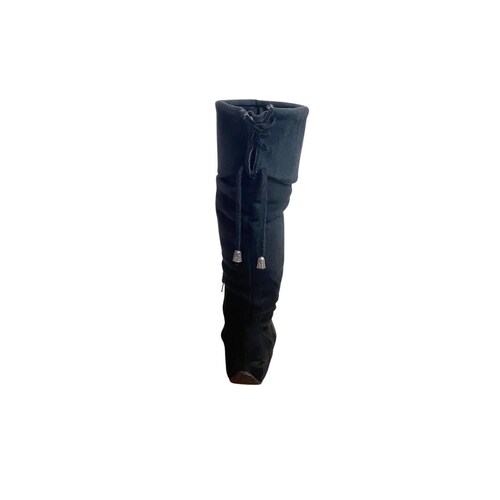 Bota Sin Tacón Nobuck Negro D Marco   Manolo 245X