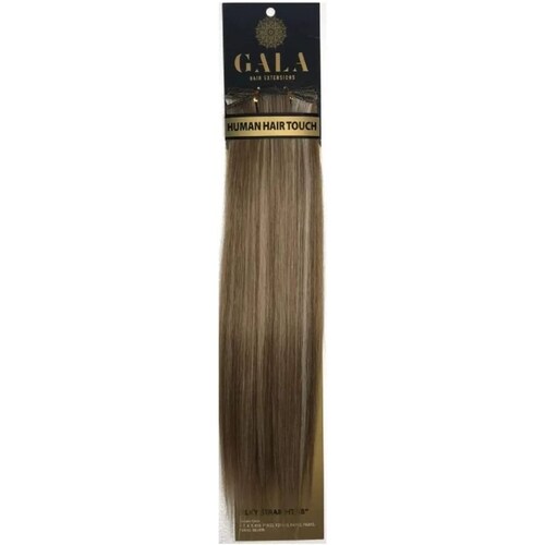 Gala Silky Extension Cabello Lacia 100% Fibra Natural 18 Pulgadas (#6/613 Castaño Claro con Luces Beige)