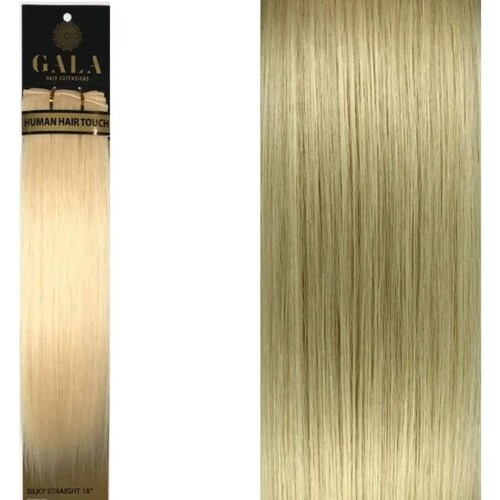Gala Silky Extension Cabello Lacia 100% Fibra Natural 18 Pulgadas (#613 Rubio Extra Claro)