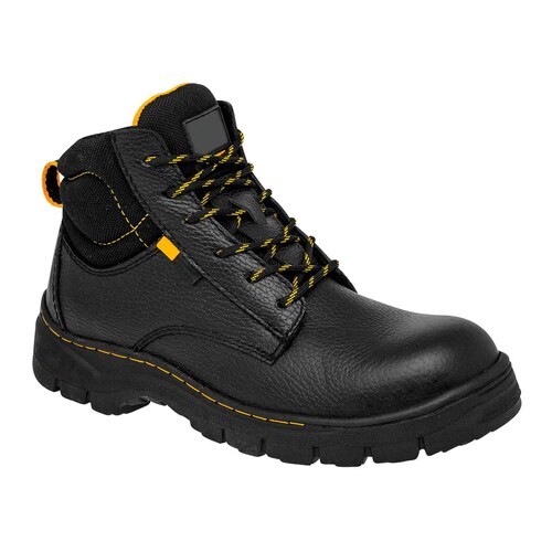 Botas Industriales Exterior Piel Color Negro