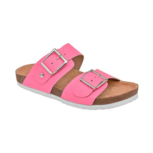 Sandalias de piso Exterior Piel sintética Color Rosa Para Mujer De RBBASICS