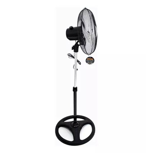 Ventilador De Pedestal Con 3 Aspas De Metal Base 18 Pulgadas