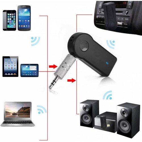 Receptor De Audio Bluetooth Recargable / Adaptador A Jack 3.5Mm