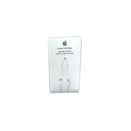 Cargador Auto Kit Iphone 13 Pro Max 20W Usb-C A Lightning.