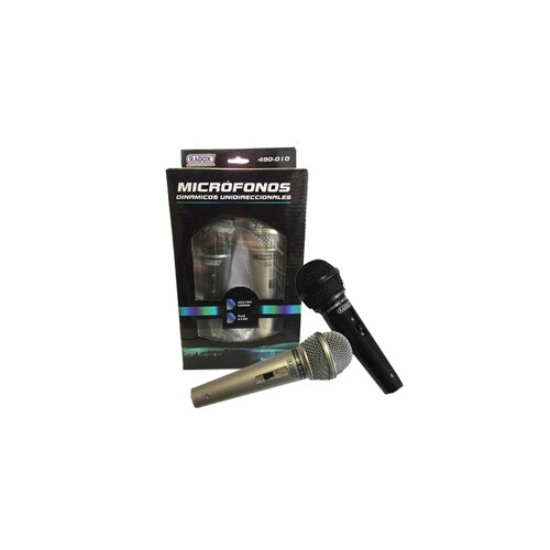 2 Microfonos Dinamicos Unidireccionales 490-010.