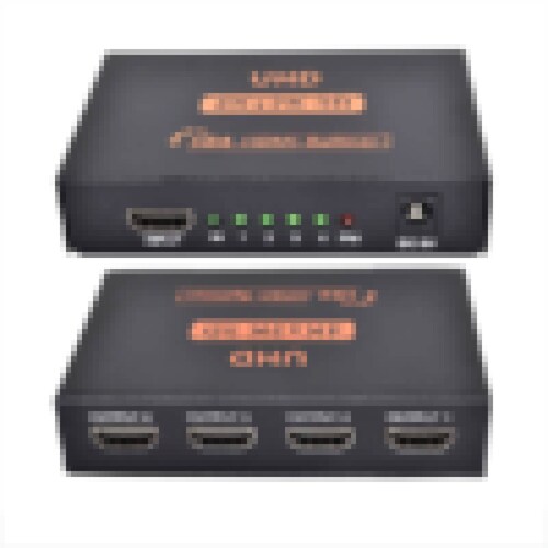 Splitter Hdmi 1X4 Divisor Señal Amplificador.