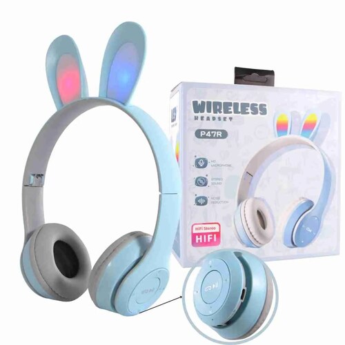 Diadema Bluetooth Con Orejas De Conejo P47R.