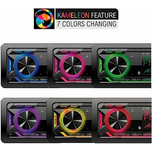 Autoestereo Soundstream Bluetooth Multicolor Usb Mp3 Vm-708B