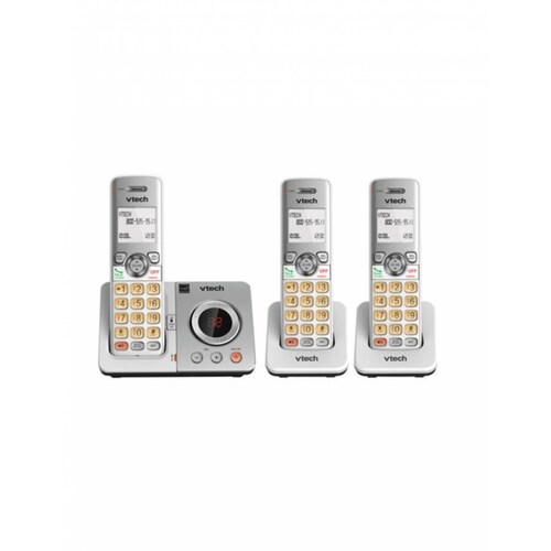 Telefono Inalambrico De Casa 3Pzas El52306 At&T Color Blanco Identificador De Llamadas.