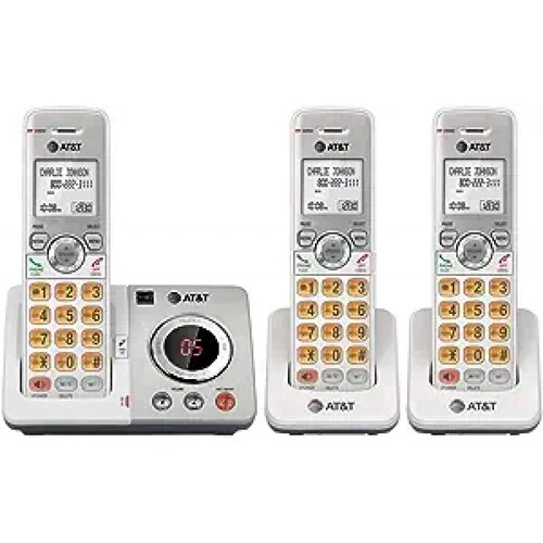 Telefono Inalambrico De Casa 3Pzas El52306 At&T Color Blanco Identificador De Llamadas.
