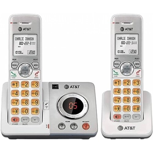 Telefono Inalambrico De Casa 3Pzas El52306 At&T Color Blanco Identificador  De Llamadas
