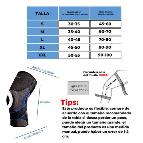 Rodilleras deportivas de compresión marca MAXFIT, para Gimnasia, Crossfit, Correr, Modelo HX916