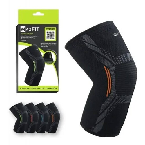 Rodilleras deportivas de compresión marca MAXFIT, para Gimnasia, Crossfit, Correr, Modelo HX909.