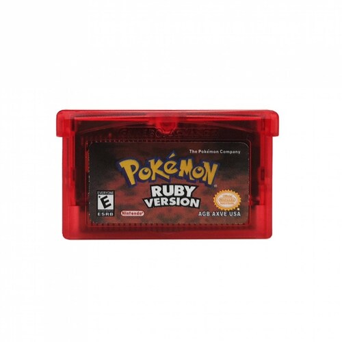 Cartucho GBA Game Boy Pokémon Ruby Inglés.