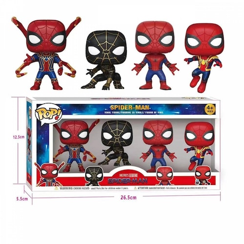 Paquete 4 Funkos Spiderman No Way Home