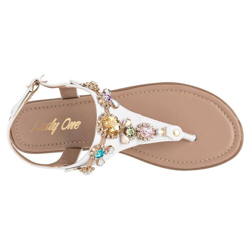 SANDALIA Lady one Mujer 112393 Color Blanco V5