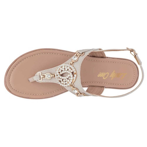 SANDALIA Lady one Mujer 112395 Color Beige V5