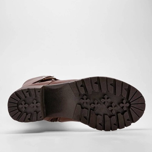 BOTA LARGA DE HEBILLA Para Mujer Catalina 8038, Color Cafe CE V7