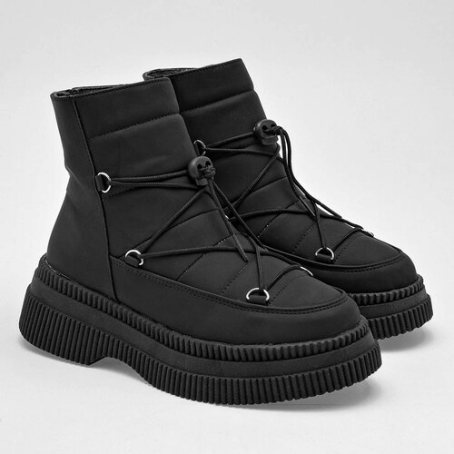BOTA CHUNKY Para Mujer Coshi coshi 940, Color Negro CE V7