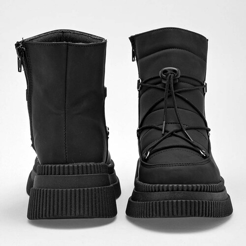 BOTA CHUNKY Para Mujer Coshi coshi 940, Color Negro CE V7