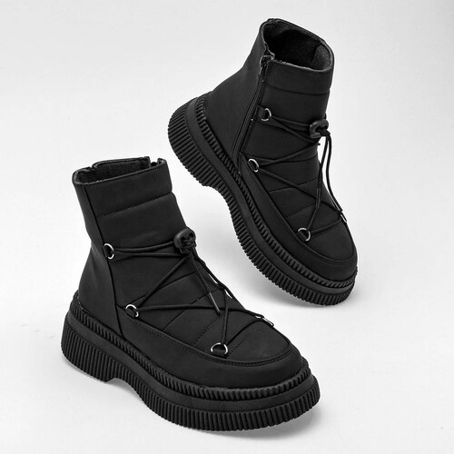 BOTA CHUNKY Para Mujer Coshi coshi 940, Color Negro CE V7