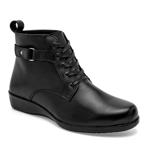BOTIN CON AGUJETAS Y HEBILLA Para Mujer Green love 93201, Color Negro CE V7