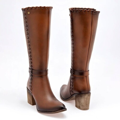 BOTA VAQUERA LARGA Para Mujer Moramora 1103082, Color Cafe CE V7