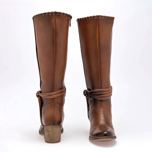 BOTA VAQUERA LARGA Para Mujer Moramora 110886, Color Cafe CE V7