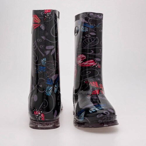 BOTA DE LLUVIA Para Mujer Pinet PULGARCIT, Color Negro CE V7