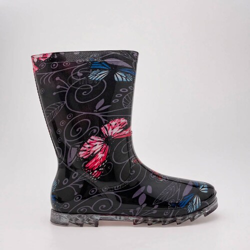 BOTA DE LLUVIA Para Mujer Pinet PULGARCIT, Color Negro CE V7