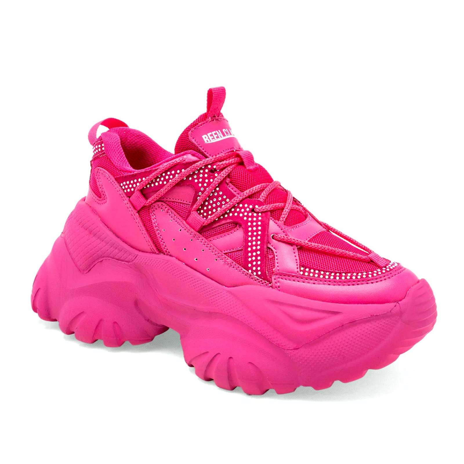 TENIS CHUNKY Para Mujer Been class 17675 Color Rosa CE V7