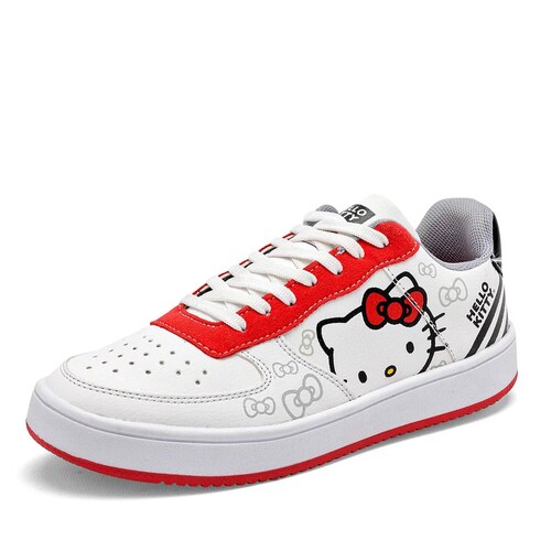 TENIS KITTY Para Mujer Tenis con imaginacion 3907D, Color Blanco CE V7