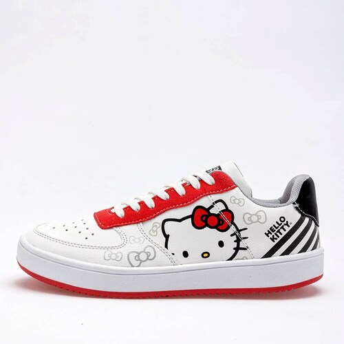 TENIS KITTY Para Mujer Tenis con imaginacion 3907D, Color Blanco CE V7