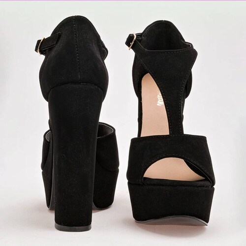 ZAPATILLA BOCA DE PESCADO Para Mujer Dcristian 3050, Color Negro CE V7