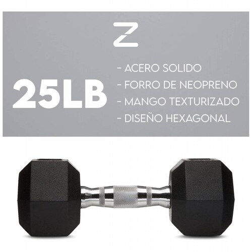 Kit De Pesas Para Hacer Ejercicio Par De Mancuernas Gym 25lb 