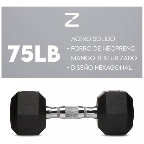 Par De Mancuernas Kit De Pesas Para Hacer Ejercicio Gym 75lb 