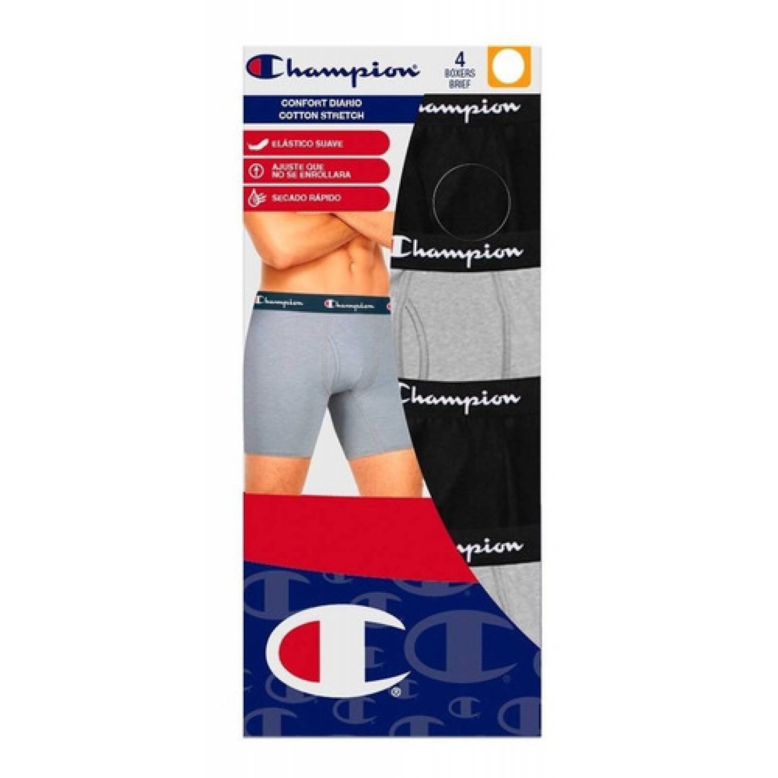 Boxer Para Caballero 4 Piezas Champion Ropa interior