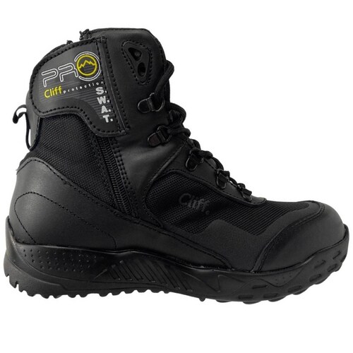 Botas De Seguridad Tácticas Swat Cliff 3700 Piel Negro