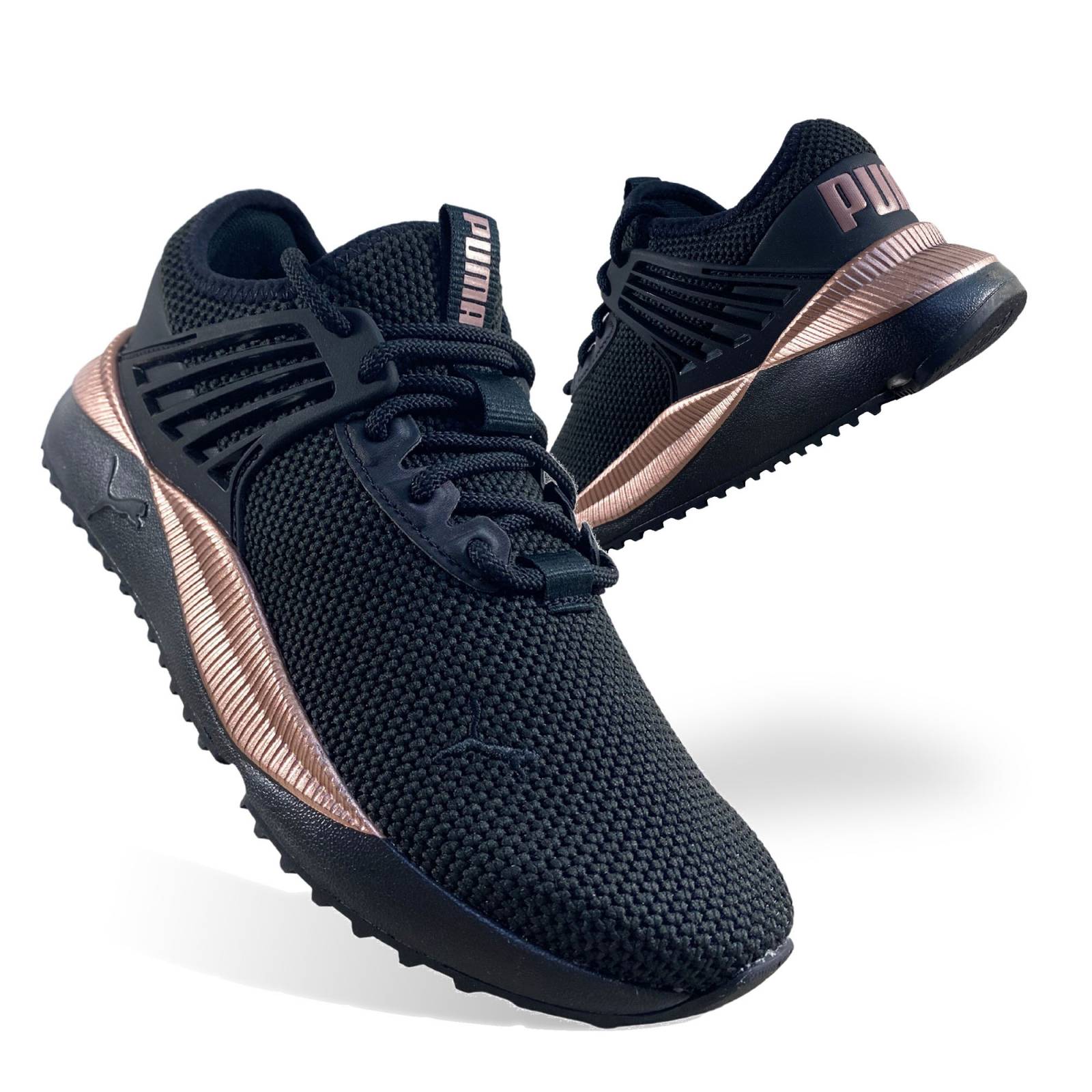 Puma negro best sale con rosa