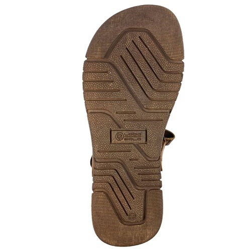 Sandalia Huarache Piel Para Dama Lobo Solo Naranja