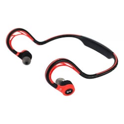 Audífonos Sport Alphasonik Inalámbricos Bluetooth Rojo