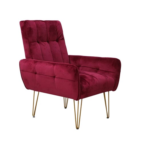 Sillón Vendome Velvet Rojo