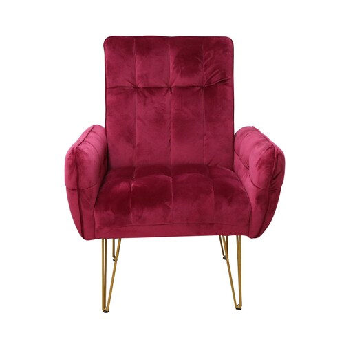 Sillón Vendome Velvet Rojo