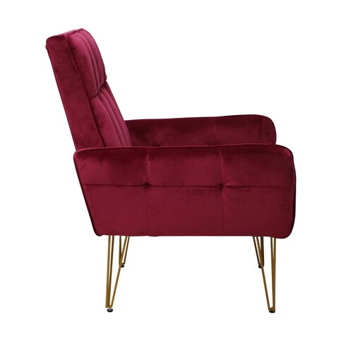 Sillón Vendome Velvet Rojo